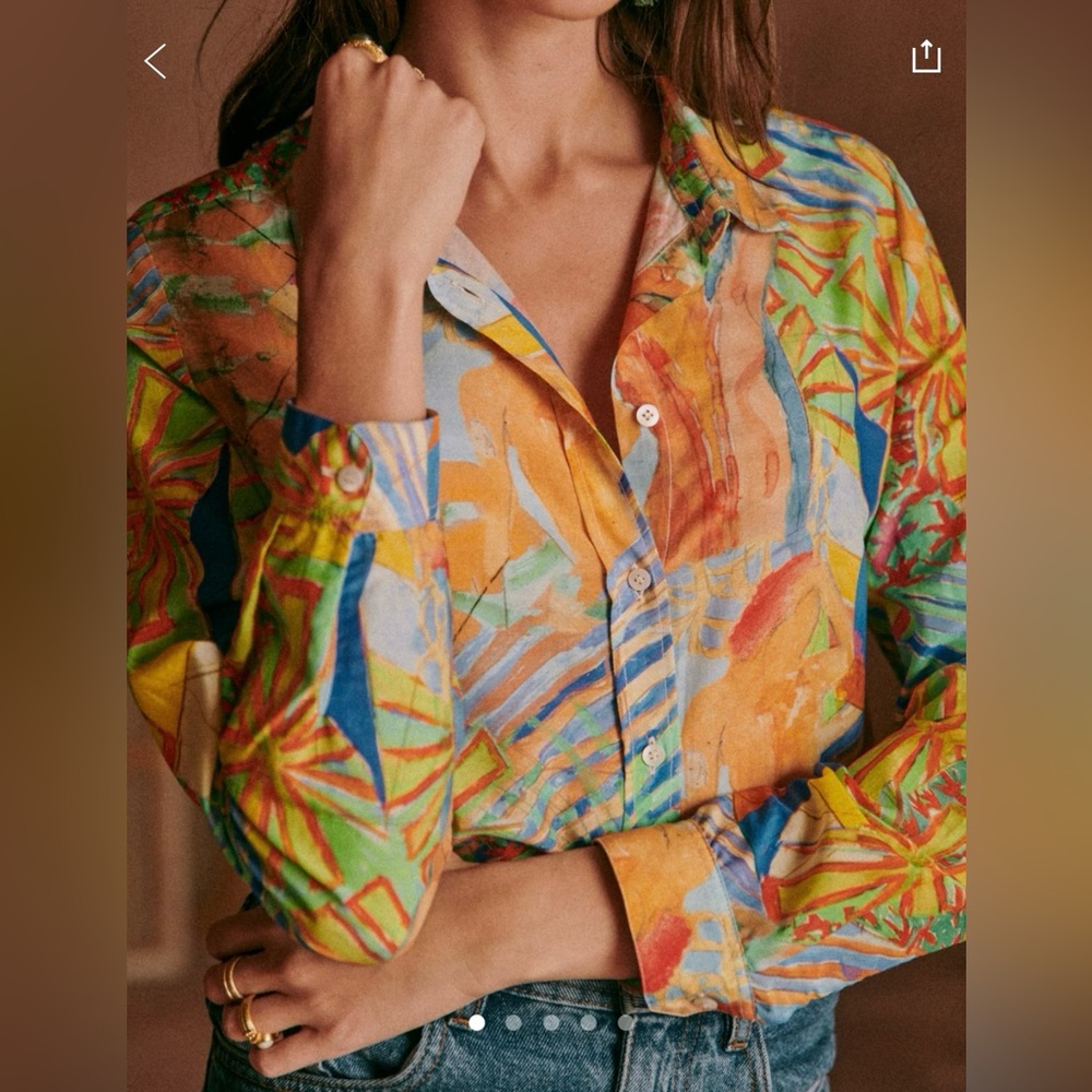 Pietro Shirt- Sezáne x Geoffroy Pithon Multicolor Mirage